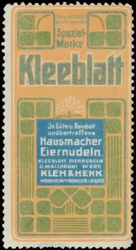 Kleeblatt - Hausmacher Eiernudeln
