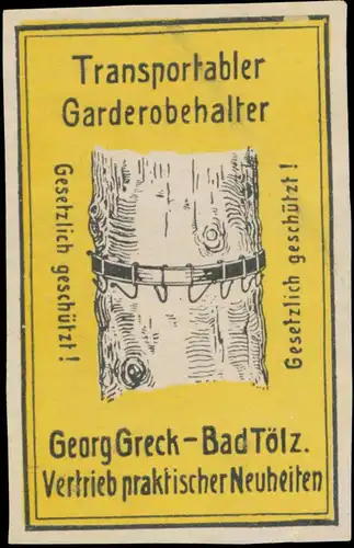 Transportabler Garderobehalter