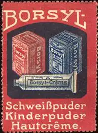 Borsyl - SchweiÃpuder, Kinderpuder, Hautcreme