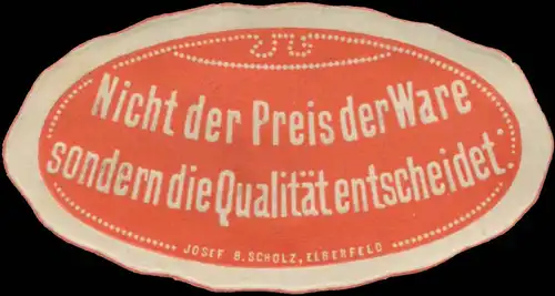 Nicht der Preis der Ware sondern die QualitÃ¤t entscheidet