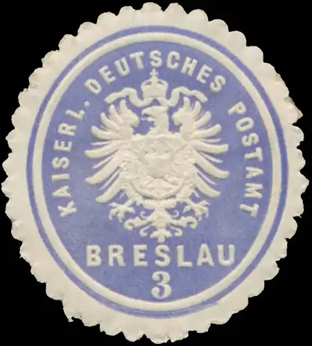 K. Deutsches Postamt Breslau 3