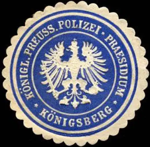 K. Pr. Polizei - Praesidium - KÃ¶nigsberg/PreuÃen