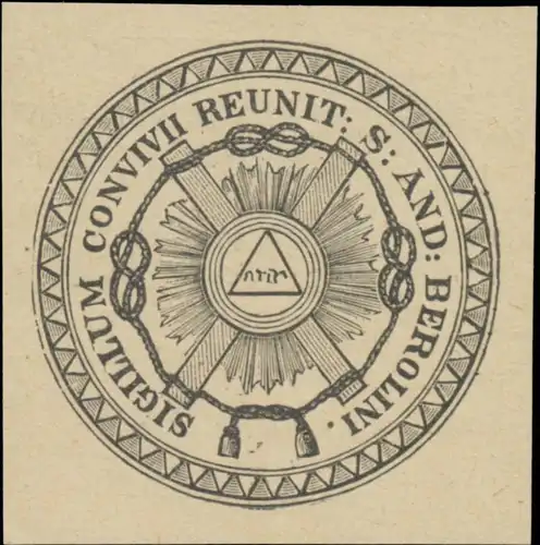 Sigillum conventii reunt s. and. Berolini