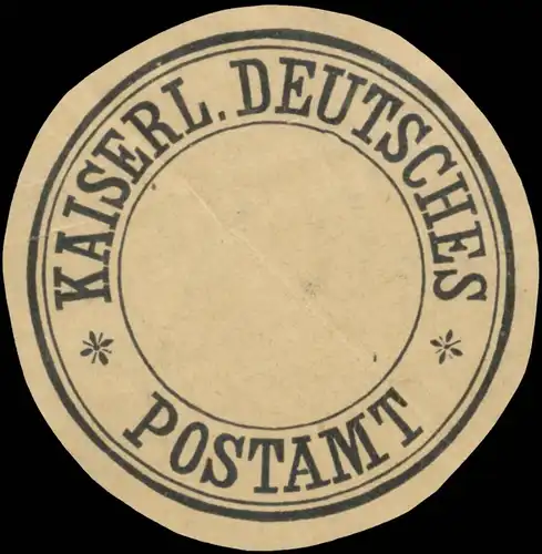 K. Deutsches Postamt