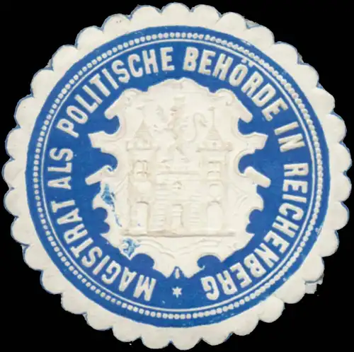 Magistrat als politische BehÃ¶rde in Reichenberg