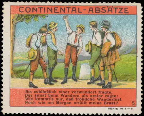 Wandern auf Continental-AbsÃ¤tze