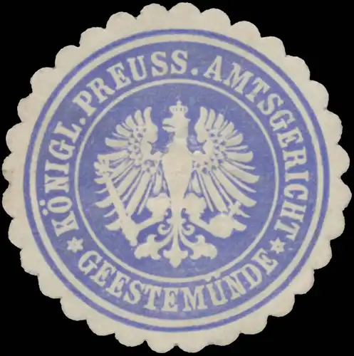 K.Pr. Amtsgericht GeestemÃ¼nde