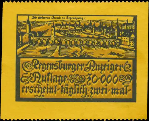 Die steinerne Brücke zu Regensburg