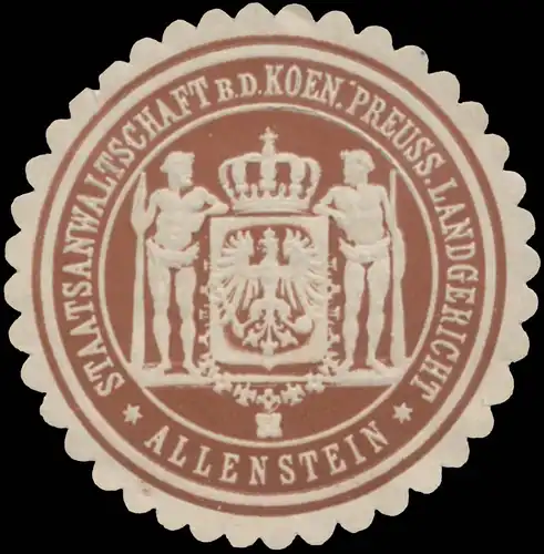 Staatsanwaltschaft b.d. K.Pr. Landgericht Allenstein