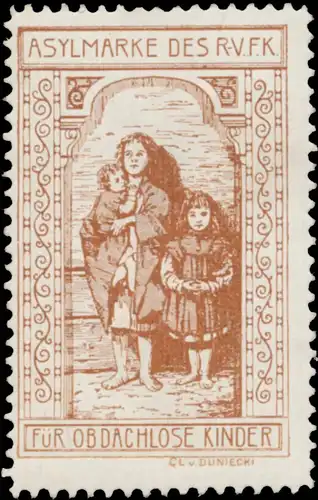 Asylmarke des RVFK fÃ¼r obdachlose Kinder