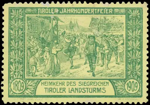 Heimkehr des siegreichen Tiroler Landsturms