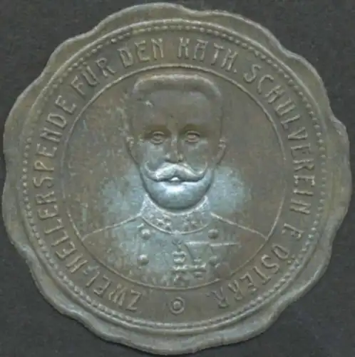 Zwei Heller Spende fÃ¼r den katholischen Schulverein