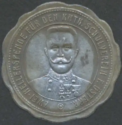 Zwei Heller Spende fÃ¼r den katholischen Schulverein