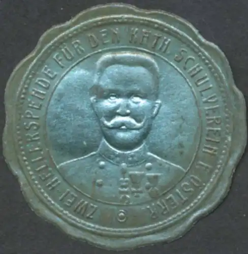 Zwei Heller Spende fÃ¼r den katholischen Schulverein