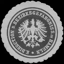 K. Direction des BezirksgefÃ¤ngniss in Hameln