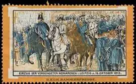 Einzug der verbÃ¼ndeten Monarchen in Leipzig