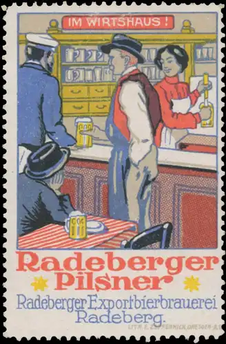 Radeberger Bier im Wirtshaus