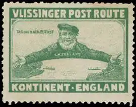 Vlissinger Post Route Kontinent-England FÃ¤hre