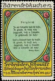 Vergleich - BÃ¤renlebkuchen