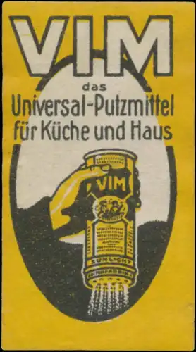 VIM das Universal-Putzmittel fÃ¼r KÃ¼che und Haus