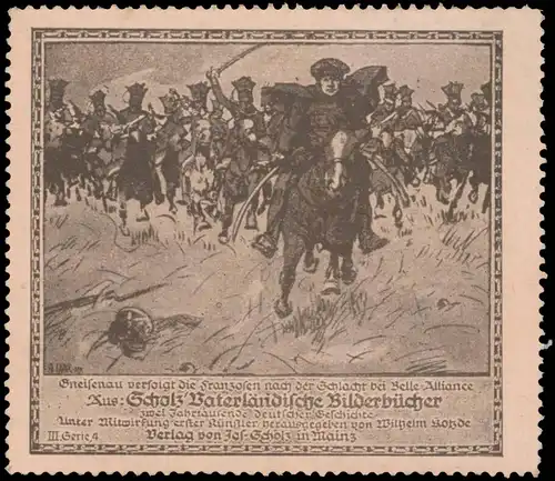 Neidhardt von Gneisenau verfolgt die Franzosen nach der Schlacht bei Belle-Alliance