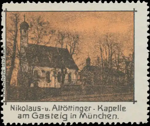Nikolaus- und AltÃ¶ttinger-Kapelle am Gasteig in MÃ¼nchen