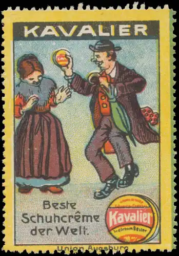 Mann tanzt mit geputzten Schuhe