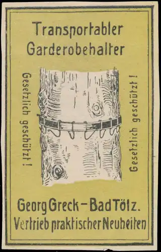 Transportabler Garderobehalter