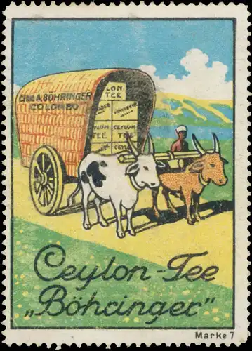 Transport vom Ceylon Tee BÃ¶hringer