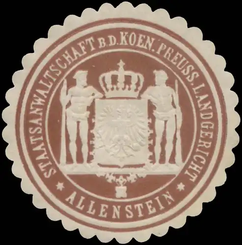 Staatsanwaltschaft b.d. K.Pr. Landgericht Allenstein