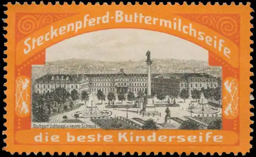 Schlossplatz mit neuem Schloss in Stuttgart