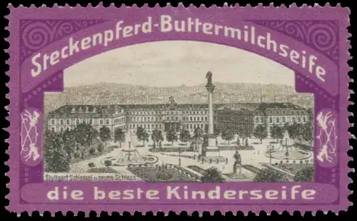 Schlossplatz mit neuem Schloss in Stuttgart