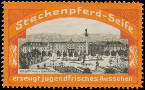 Schlossplatz mit neuem Schloss in Stuttgart