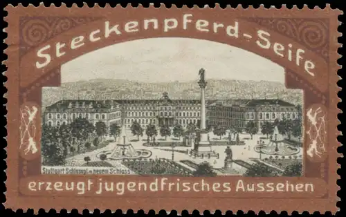 Schlossplatz mit neuem Schloss in Stuttgart
