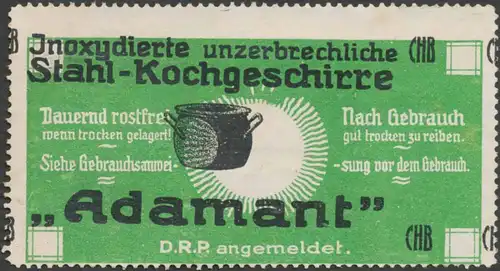 Stahl Kochgeschirre Adamant