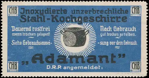 Stahl Kochgeschirre Adamant