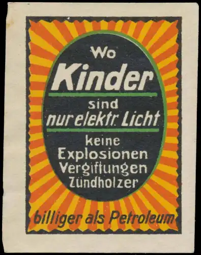 Wo Kinder sind nur elektrisches Licht