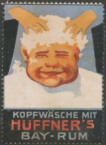 KopfwÃ¤sche mit HÃ¼ffners Bay Rum