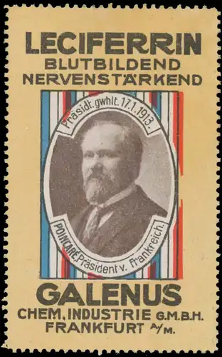 Poincare Präsident von Frankreich