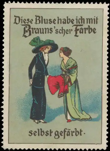 Diese Bluse habe ich mit Braunscher Farbe selbst gefärbt