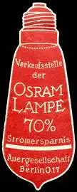 Verkaufsstelle der Osram Lampe