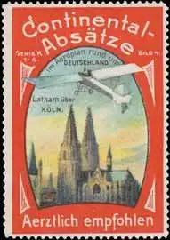 Latham Flugzeug Ã¼ber KÃ¶ln