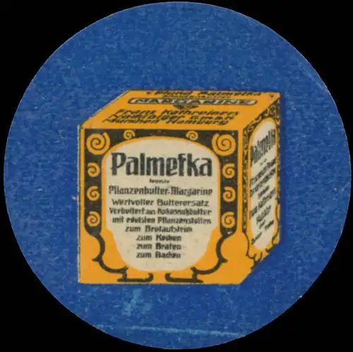 Palmefka Pflanzenbutter Margarine