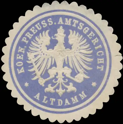 K.Pr. Amtsgericht Altdamm