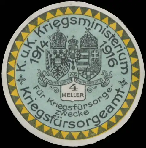 4 Heller Spendenmarke