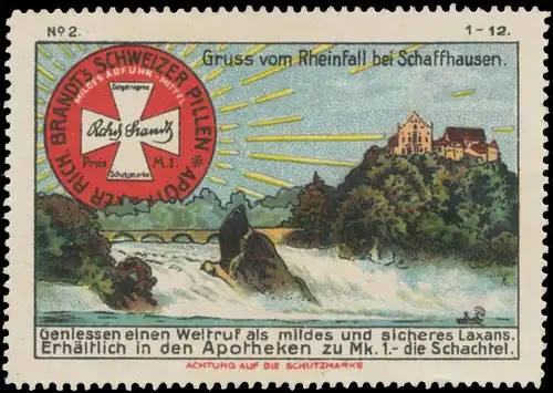 Gruss vom Rheinfall bei Schaffhausen