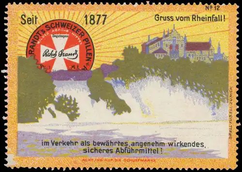 Gruss vom Rheinfall bei Schaffhausen