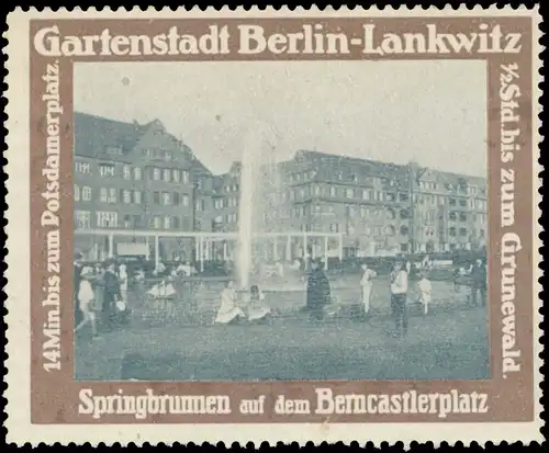 Springbrunnen auf dem Berncastlerplatz