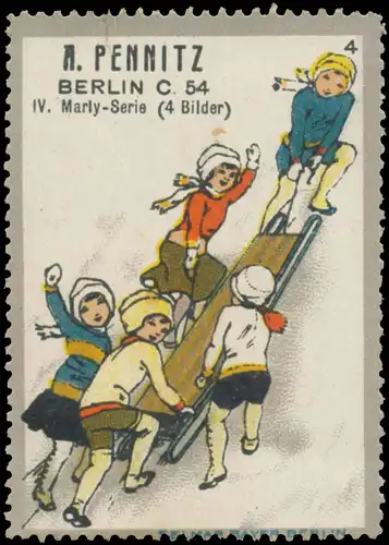 Kinder rodeln auf Schlitten