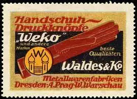 Handschuh DruckknÃ¶pfe Weko